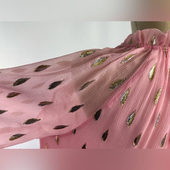 LILLY PULITZER • SAVANNA BLOUSE • "PINK TROPICS TINT" - Picture 5 of 11